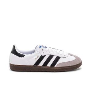 Adidas Original Samba in White, Black, & Clear Granite